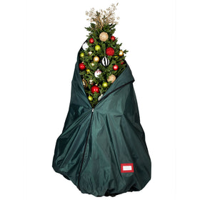 Decorated Upright Tree Storage | Treekeeper Bags